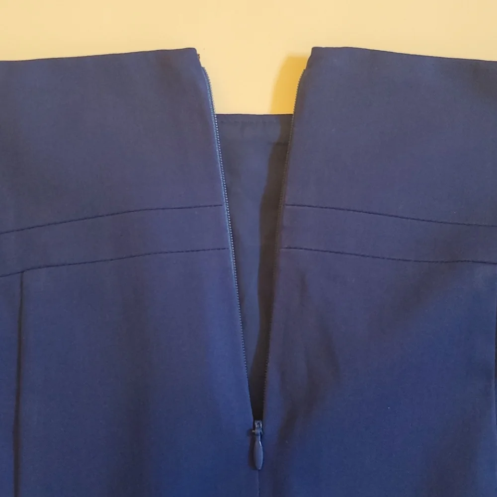 Express - Royal Blue Lined Pencil Skirt - Size 4 - Picture 6 of 10